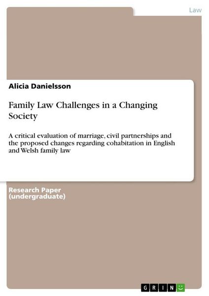 Produktbild: Family Law Challenges in a Changing Society
