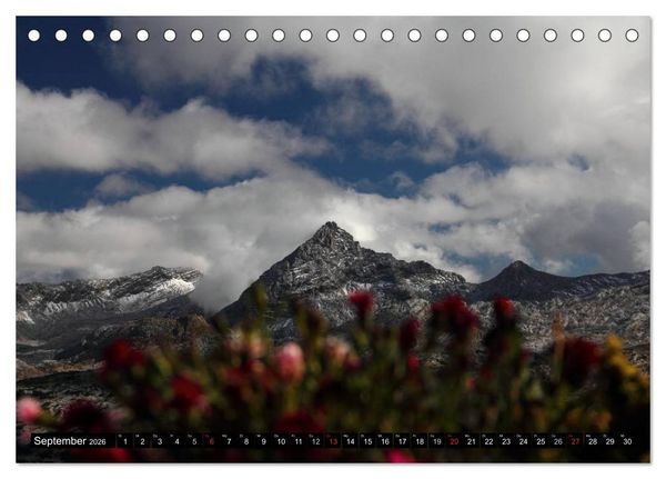 Produktbild: DIE ALPEN - Weitblicke (Tischkalender 2026 DIN A5 quer), CALVENDO Monatskalender