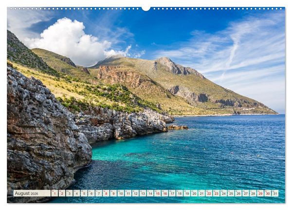 Produktbild: Sizilien: Trauminsel im Mittelmeer (hochwertiger Premium Wandkalender 2026 DIN A2 quer), Kunstdruck in Hochglanz