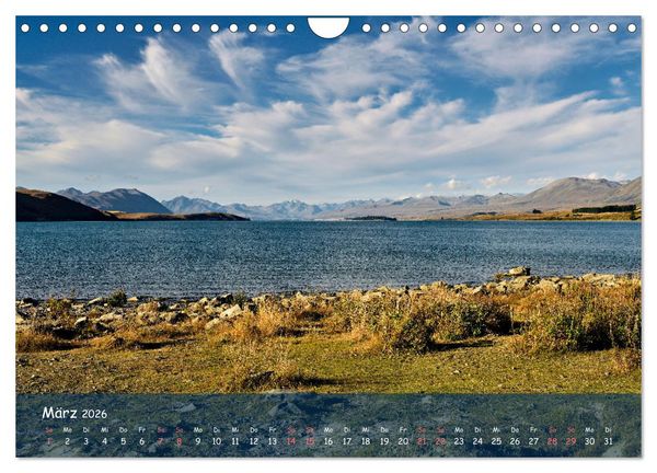Produktbild: Neuseeland - Wo sich Himmel und Erde begegnen (Wandkalender 2026 DIN A4 quer), CALVENDO Monatskalender
