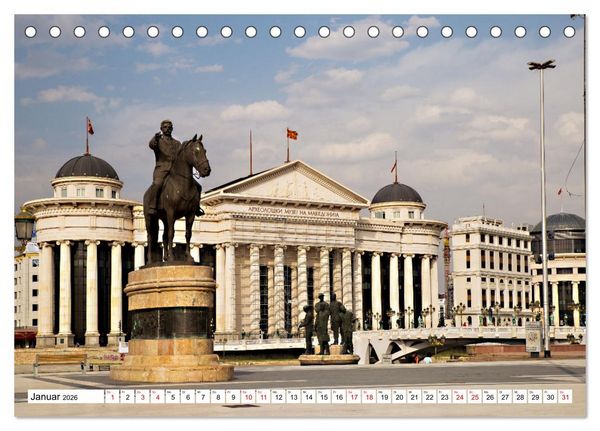 Produktbild: Nordmazedonien - Streifz&uuml;ge durch eine nahezu unbekannte Kulturlandschaft (Tischkalender 2026 DIN A5 quer), CALVENDO Monatskalender