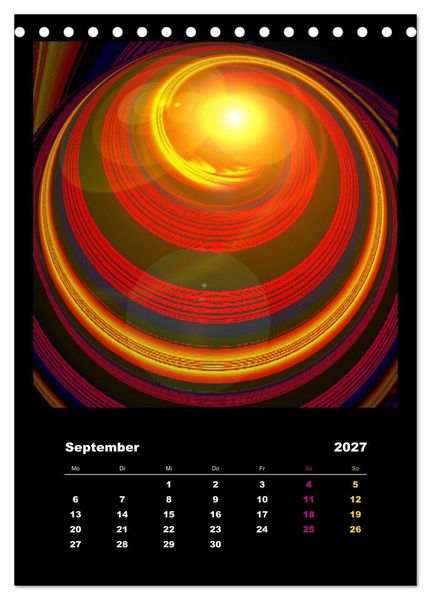 Produktbild: Energie-Spiralen 2027 (Tischkalender 2027 DIN A5 hoch), CALVENDO Monatskalender