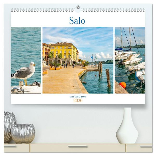 Produktbild: Salo am Gardasee (hochwertiger Premium Wandkalender 2026 DIN A2 quer), Kunstdruck in Hochglanz