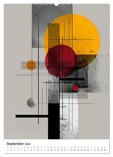 Produktbild: Bauhaus Re:Vision (Wandkalender 2026 DIN A2 hoch), CALVENDO Monatskalender