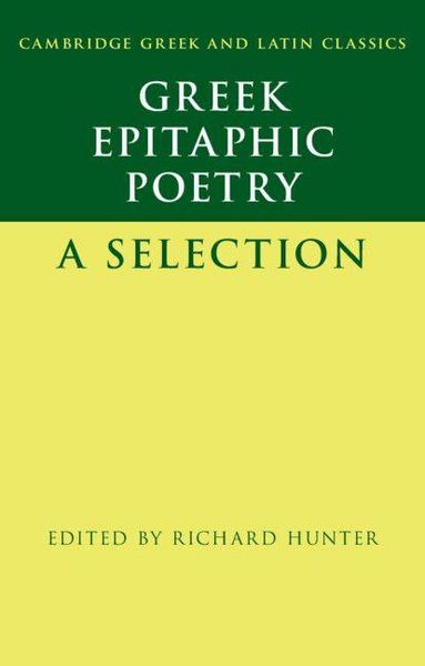 Produktbild: Greek Epitaphic Poetry