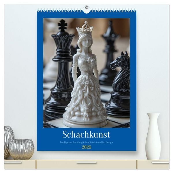Produktbild: Schachkunst (hochwertiger Premium Wandkalender 2026 DIN A2 hoch), Kunstdruck in Hochglanz