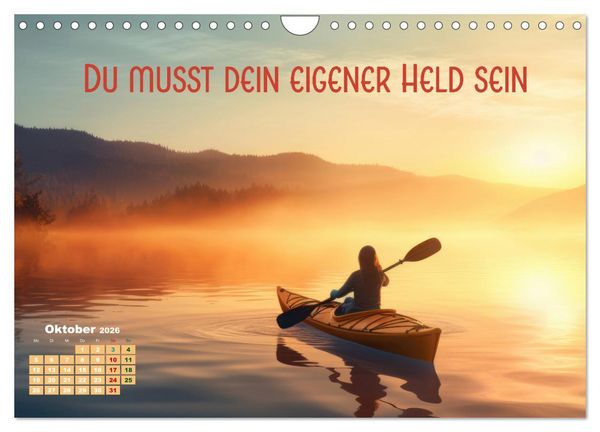 Produktbild: Work - Life - Balance - unterwegs mit coolen Spr&uuml;chen (Wandkalender 2026 DIN A4 quer), CALVENDO Monatskalender