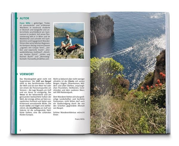 Produktbild: KOMPASS Wanderf&uuml;hrer Golf von Neapel, Ischia, Capri, Halbinsel Sorrent, Amalfi-K&uuml;ste und Cilento, 60 Touren