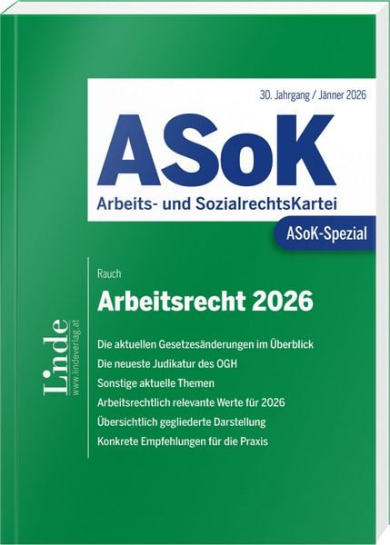 Produktbild: ASoK-Spezial Arbeitsrecht 2026