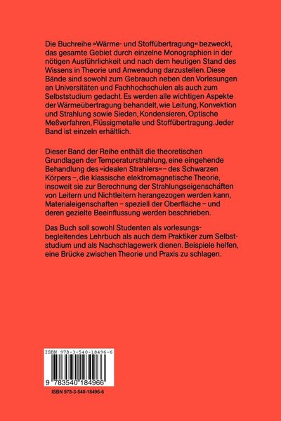Produktbild: W&auml;rme&uuml;bertragung durch Strahlung