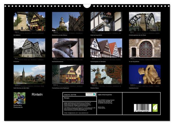 Produktbild: Rinteln (Wandkalender 2026 DIN A3 quer), CALVENDO Monatskalender