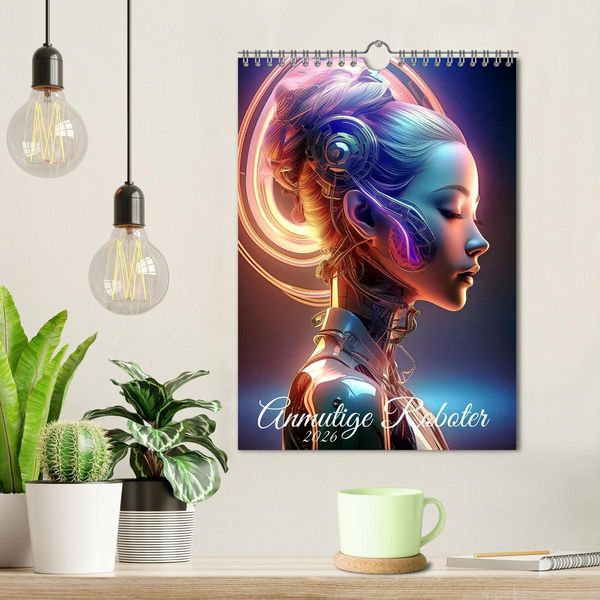Produktbild: Anmutige Roboter (Wandkalender 2026 DIN A4 hoch), CALVENDO Monatskalender