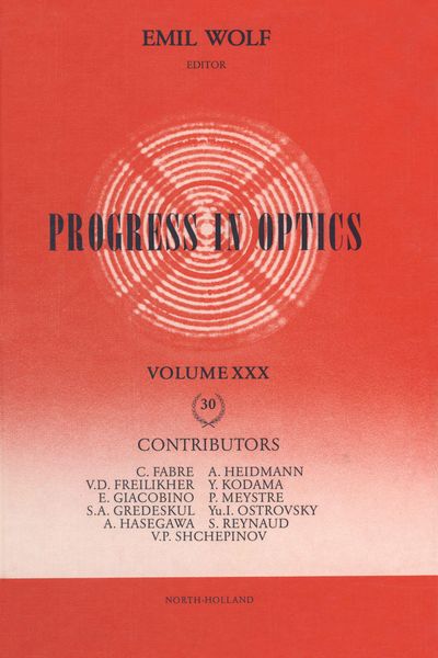 Produktbild: Progress in Optics