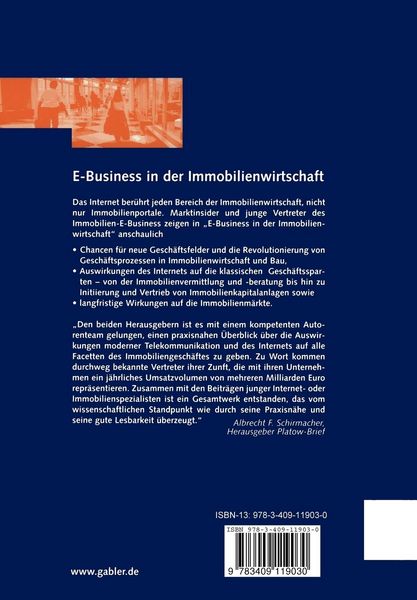 Produktbild: E-Business in der Immobilienwirtschaft