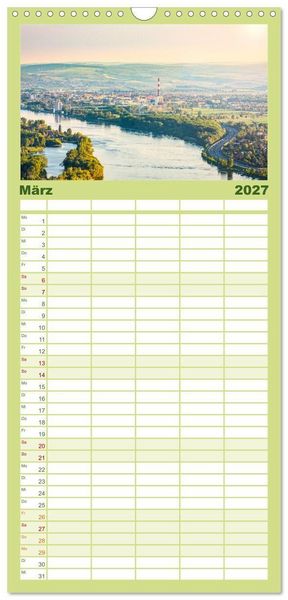 Produktbild: Familienplaner 2027 - Das Weinviertel im wundersch&ouml;nen Nieder&ouml;sterreich. mit 5 Spalten (Wandkalender, 21 x 45 cm) CALVENDO