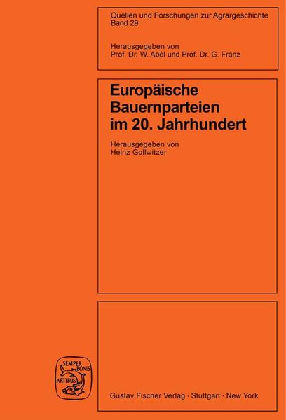 Produktbild: Europ&auml;ische Bauernparteien im 20. Jahrhundert