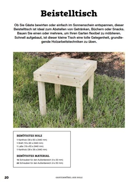 Produktbild: Gartenm&ouml;bel aus Holz