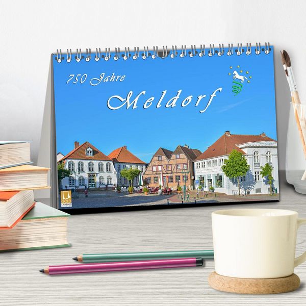 Produktbild: 750 Jahre Meldorf (Tischkalender 2026 DIN A5 quer), CALVENDO Monatskalender