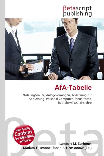 Produktbild: AfA-Tabelle