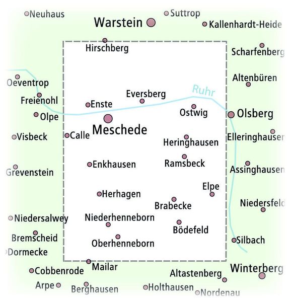 Produktbild: Rund um den Hennesee, Meschede, Bestwig