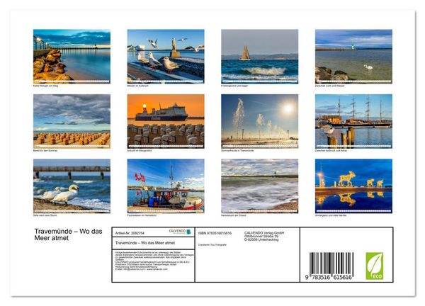 Produktbild: Travem&uuml;nde &ndash; Wo das Meer atmet (Wandkalender 2026 DIN A4 quer), CALVENDO Monatskalender