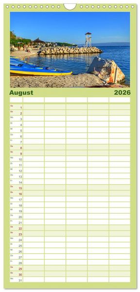 Produktbild: Familienplaner 2026 - SPLIT Kroatien - Dalmatien mit 5 Spalten (Wandkalender, 21 x 45 cm) CALVENDO