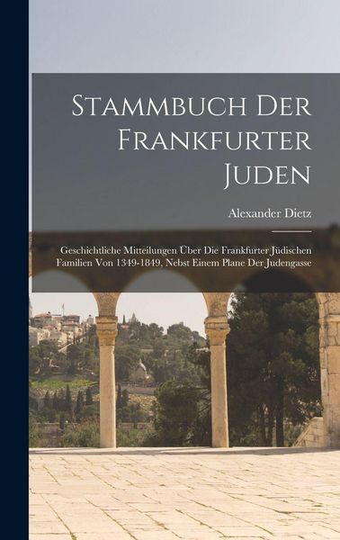 Produktbild: Stammbuch Der Frankfurter Juden
