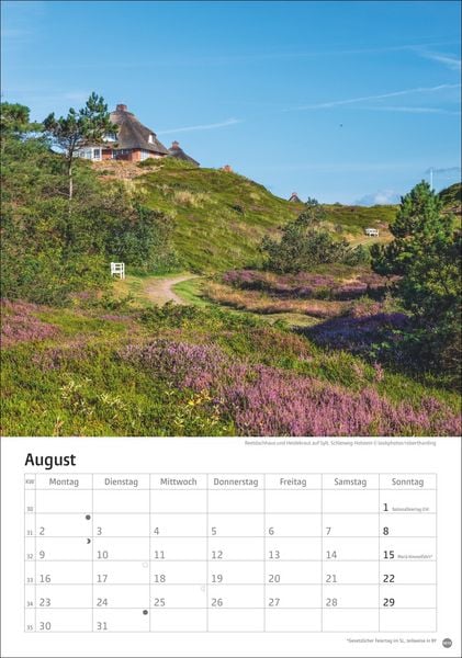 Produktbild: Deutschlands K&uuml;sten Kalender 2027