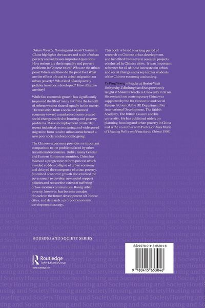 Produktbild: Urban Poverty, Housing and Social Change in China