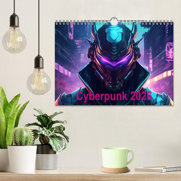 Produktbild: Cyberpunk (Wandkalender 2026 DIN A4 quer), CALVENDO Monatskalender