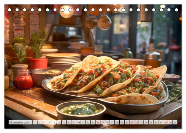 Produktbild: STREET FOOD Impressions around the world (Desk Calendar 2026 DIN A5 landscape), CALVENDO 12 Month DeskCalendar