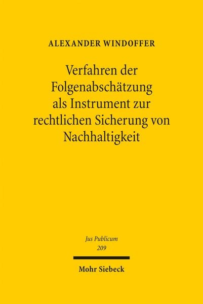 Produktbild: Verfahren der Folgenabsch&auml;tzung als Instrument zur rechtlichen Sicherung von Nachhaltigkeit