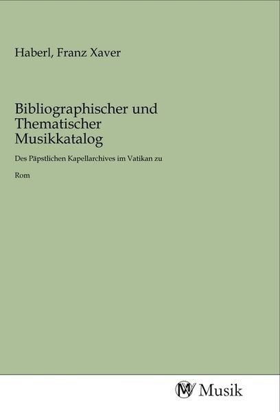 Produktbild: Bibliographischer und Thematischer Musikkatalog