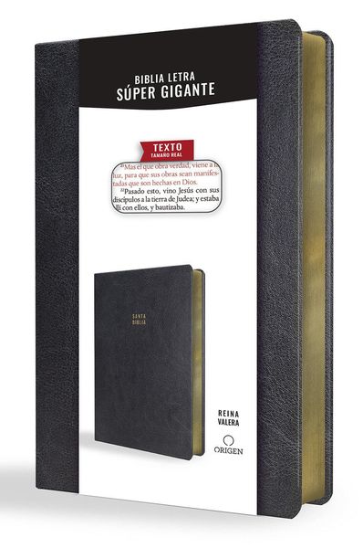 Biblia Reina Valera Letra Súper Gigante, Símil Piel Negro / Spanish Bible Reina Valera Super Giant Print, Black Leathersoft, Taschenbuch von Reina