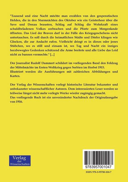 Produktbild: Der serbische Feldzug