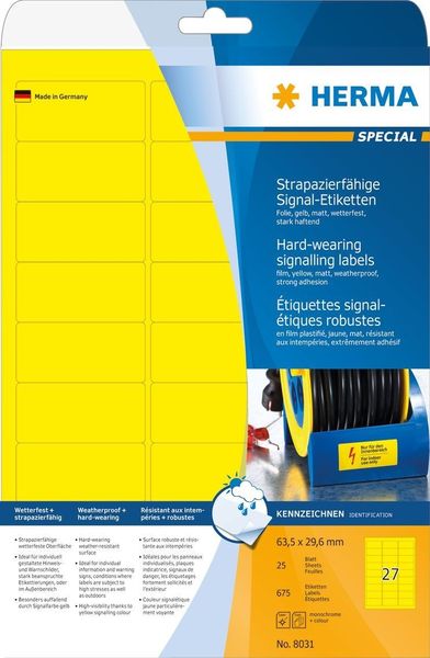 HERMA Special Etiketten Signal strapazierfähig