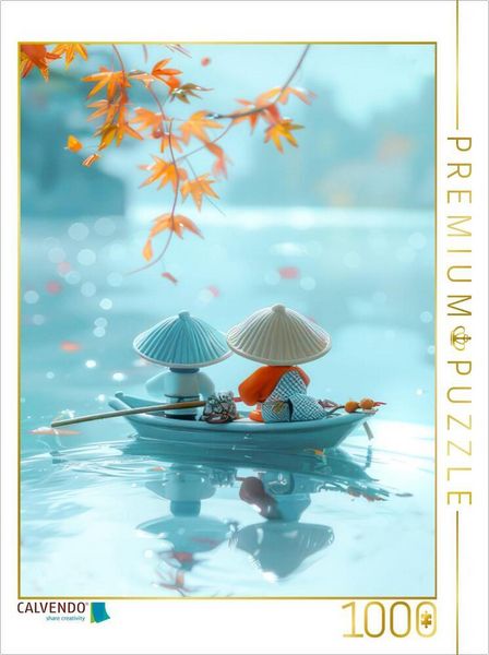 Produktbild: CALVENDO Puzzle Japanisch inspirierte Illustrationen | 1000 Teile Lege-Gr&ouml;&szlig;e 64x48cm Foto-Puzzle f&uuml;r gl&uuml;ckliche Stunden