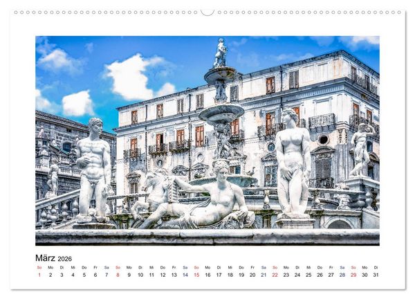 Produktbild: Sizilien - Von Palermo nach Syrakus (hochwertiger Premium Wandkalender 2026 DIN A2 quer), Kunstdruck in Hochglanz