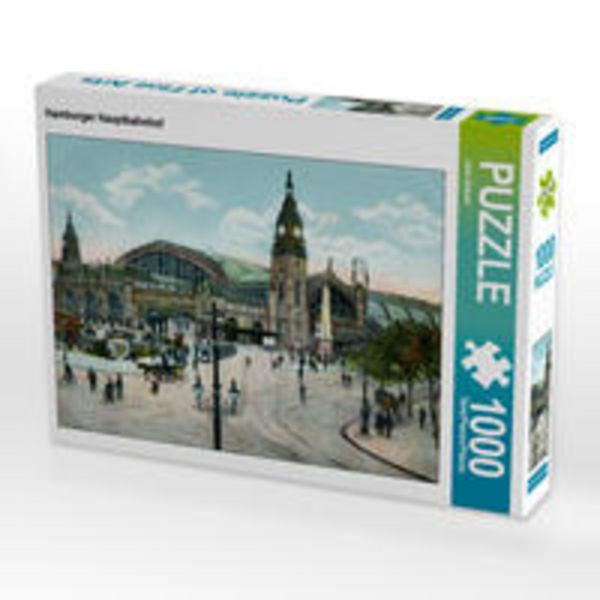 CALVENDO Puzzle Hamburger Hauptbahnhof | 1000 Teile Lege-Größe 64x48cm Foto-Puzzle für glückliche Stunden
