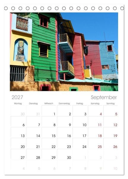 Produktbild: Tischplaner 2027 - Buenos Aires mit Iguazu (A5 Tischkalender zum Aufstellen) CALVENDO