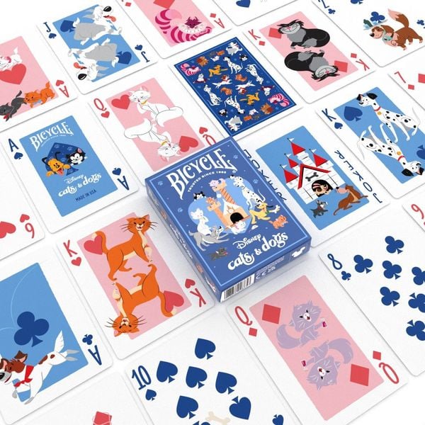 Produktbild: Bicycle Disney Cats and Dogs (Designer Spielkarten, Poker, Skat...)