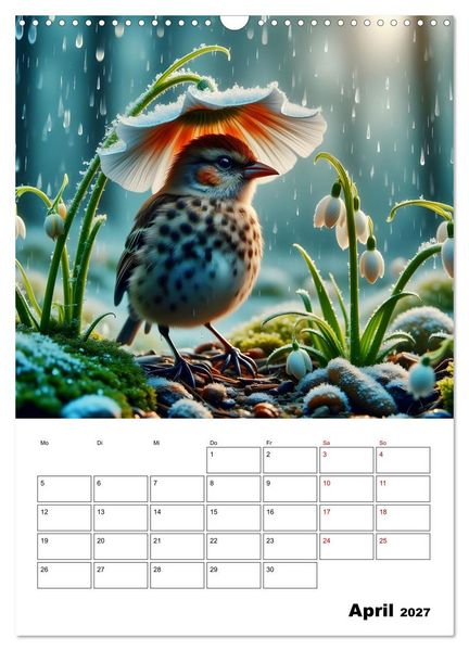 Produktbild: Die leisen Stimmen der Tiere (Wandkalender 2027 DIN A3 hoch), CALVENDO Monatskalender
