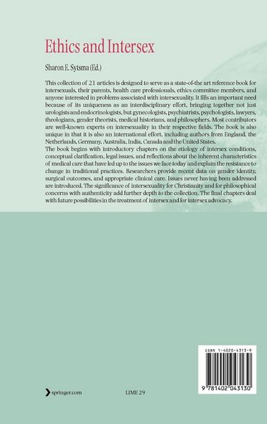 Produktbild: Ethics and Intersex