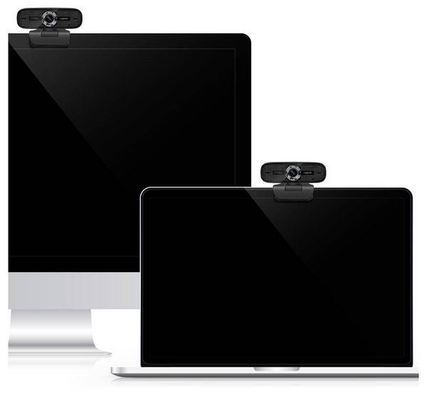 Produktbild: LogiLink UA0378 Full HD-Webcam Klemm-Halterung, Mikrofon