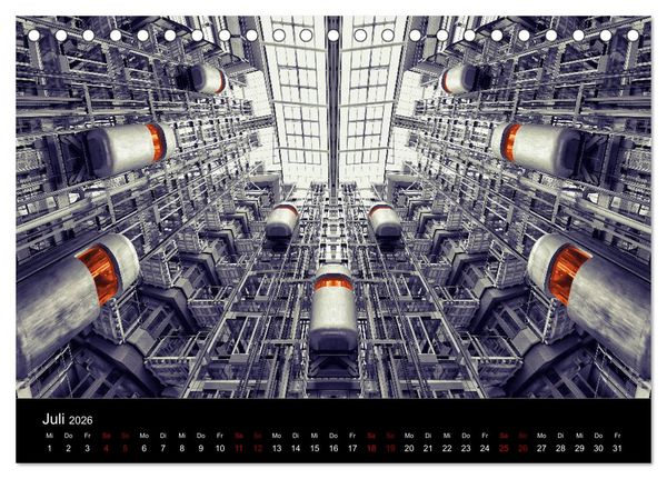 Produktbild: Welt der Aufz&uuml;ge (Tischkalender 2026 DIN A5 quer), CALVENDO Monatskalender