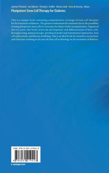 Produktbild: Pluripotent Stem Cell Therapy for Diabetes