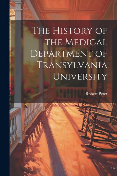 Produktbild: The History of the Medical Department of Transylvania University