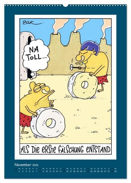 Produktbild: Na Toll! Comics von Martin Zak (hochwertiger Premium Wandkalender 2026 DIN A2 hoch), Kunstdruck in Hochglanz