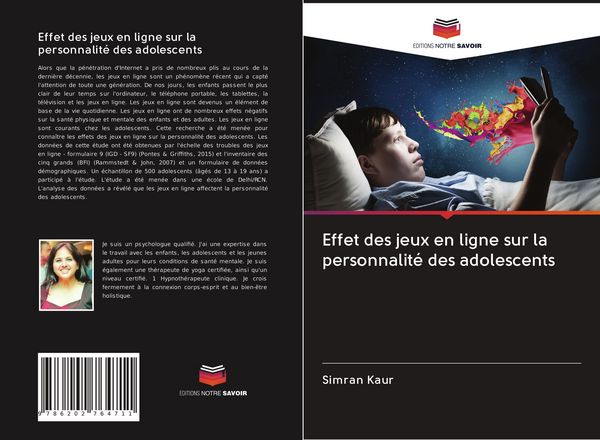 Produktbild: Effet des jeux en ligne sur la personnalit&eacute; des adolescents