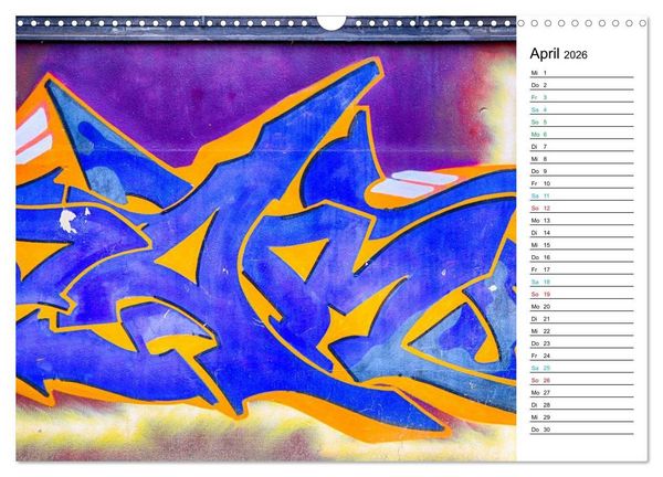 Produktbild: Dresden Graffiti (Wandkalender 2026 DIN A3 quer), CALVENDO Monatskalender